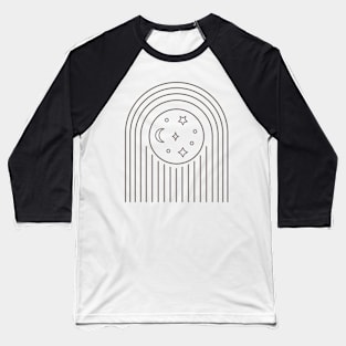 Line Art Astrologie Baseball T-Shirt